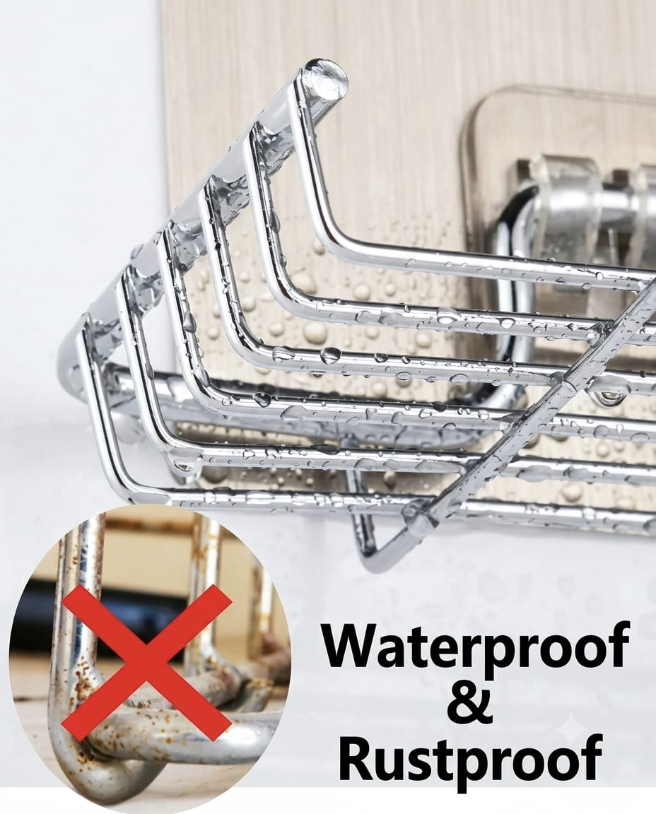 Kitchen Faucet Sponge Holder – Stainless Steel Sink Organizer