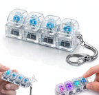 4-Key Mechanical Keyboard Fidget Keychain