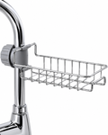 Kitchen Faucet Sponge Holder – Stainless Steel Sink Organizer