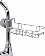 Kitchen Faucet Sponge Holder – Stainless Steel Sink Organizer